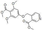 CAS#: 61166-29-8, 4-(3',5'-Dimethoxy-4'-carboxyphenoxymethyl)nicotinic acid dimethyl ester
