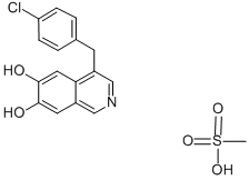 CAS#: 61189-88-6, 4-(4-Chlorophenylmethyl)-6,7-Dimethoxy-Isoquinoline Methanesulfonate (1:1)