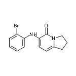 CAS#: 612065-11-9, 6-[(2-Bromophenyl)amino]-2,3-dihydro-5(1H)-indolizinone
