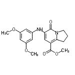 CAS#: 612065-21-1, methyl 6-(3,5-dimethoxyanilino)-5-oxo-2,3-dihydro-1H-indolizine-8-carboxylate