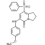 CAS#: 612065-25-5, 6-[(4-Methoxyphenyl)amino]-8-(phenylsulfonyl)-2,3-dihydro-5(1H)-indolizinone