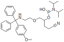 CAS#: 612548-86-4, N,N-Bis(1-Methylethyl)-Phosphoramidous Acid 2-Cyanoethyl[2-[2-[[(4-Methoxyphenyl)Diphenylmethyl]Amino]Ethoxy]Ethyl] Ester