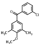 CAS#: 61259-85-6, (3-Chlorophenyl)(4-Methoxy-3,5-Dimethylphenyl)Methanone
