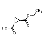 CAS 登录号：613261-14-6， (1R,2R)-2-(乙氧羰基)环丙烷羧酸