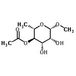 CAS#: 613261-34-0, Methyl 4-O-acetyl-6-deoxy-beta-L-mannopyranoside
