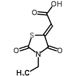 CAS#: 613656-84-1, (2Z)-(3-Ethyl-2,4-dioxo-1,3-thiazolidin-5-ylidene)acetic acid