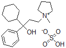 CAS#: 6138-33-6, 1-(3-Cyclohexyl-3-hydroxy-3-phenylpropyl)-1-methyl-pyrrolidinium methyl sulfate