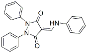 CAS 登录号：6139-73-7， 4-(苯胺基亚甲基)-1,2-二苯基吡唑烷-3,5-二酮