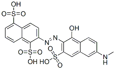 CAS#: 61433-43-0, 2-[[1-Hydroxy-6-(Methylamino)-3-Sulpho-2-Naphthyl]Azo]Naphthalene-1,5-Disulphonic Acid