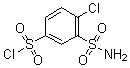 CAS 登录号：61450-06-4， 3-(氨基磺酰基)-4-氯-苯磺酰氯