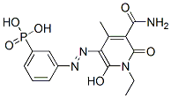 CAS#: 61470-70-0, [3-[[5-(Aminocarbonyl)-1-Ethyl-1,6-Dihydro-2-Hydroxy-4-Methyl-6-Oxopyridin-3-Yl]Azo]Phenyl]Phosphonic Acid