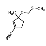 CAS#: 615265-48-0, 3-Methyl-3-[(methylsulfanyl)methoxy]-1-cyclopentene-1-carbonitrile