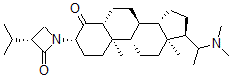 CAS 登录号：6156-99-6， (3R)-1-[(20S)-20-(二甲基氨基)-4-氧代-5alpha-孕甾烷-3beta-基]-3-异丙基氮杂环丁-2-酮