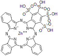 CAS#: 61586-86-5, 29H,31H-Phthalocyanine-1,2,3,4-Tetrasulfonic Acid, Zinc Salt (1:1)