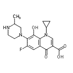 CAS#: 616205-76-6, 1-Cyclopropyl-6-fluoro-8-hydroxy-7-(3-methyl-1-piperazinyl)-4-oxo-1,4-dihydro-3-quinolinecarboxylic acid