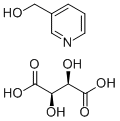 CAS 登录号：6164-87-0， 3-羟基甲基吡啶鎓 L(+)-酒石酸氢盐