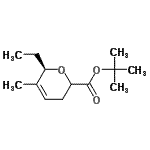 CAS#: 616895-70-6, 2-Methyl-2-propanyl (6R)-6-ethyl-5-methyl-3,6-dihydro-2H-pyran-2-carboxylate