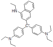 CAS#: 61725-40-4, [4-[(4-Diethylaminophenyl)-(4-Ethylaminonaphthalen-2-Yl)Methylidene]-1-Cyclohexa-2,5-Dienylidene]-Diethyl-Azanium