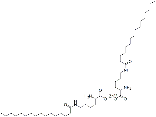 CAS 登录号：61745-59-3， N6-(1-氧代十六烷基)-L-赖氨酸锌(2+)