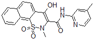 CAS#: 61764-15-6, 4-Hydroxy-2-methyl-N-(4-methyl-2-pyridyl)-2H-Naphtho(2,1-e)-1,2-thiazine-3-carboxamide 1,1-dioxide