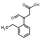 CAS 登录号：618070-02-3， N-(2-乙基苯基)-N-甲酰基甘氨酸