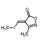 CAS#: 61861-35-6, (4E)-3-Methyl-4-[(Methylsulfanyl)Methylene]-1,2-Oxazol-5(4H)-One