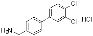 CAS#: 618910-51-3, 1-(3',4'-Dichloro-4-biphenylyl)methanamine hydrochloride (1:1)