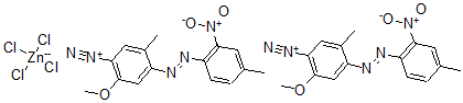 CAS 登录号：61966-14-1， 冰染重氮组分 39 氯化锌盐