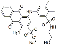 CAS#: 61967-93-9, Sodium 1-Amino-4-[[3-(2-Hydroxyethylsulfamoyl)-4,5-Dimethyl-Phenyl]Amino]-9,10-Dioxo-Anthracene-2-Sulfonate