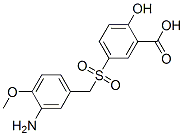 CAS 登录号：6201-82-7， 2-羟基-5-(3-氨基-4-甲氧基苄基磺酰基)苯甲酸