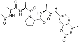 CAS 登录号：62037-45-0， 乙酰基-丙氨酰-丙氨酰-脯氨酰-丙氨酰-7-氨基-4-甲基香豆素