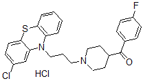 CAS#: 62072-50-8, [1-[3-(2-Chlorophenothiazin-10-yl)propyl]piperidin-4-yl]-(4-fluorophenyl)methanone hydrochloride
