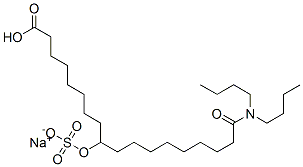 CAS 登录号:62093-93-0, N,N-二丁基-10-(磺酸基氧基)十八烷酰胺氢钠