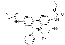 CAS 登录号：62113-49-9， 5-(3-溴丙基)-3,8-二((乙氧羰基)氨基)-6-苯基菲啶鎓溴化物