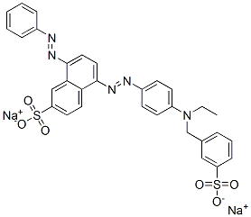 CAS#: 62133-79-3, Disodium 5-[[4-[Ethyl[(3-Sulphonatophenyl)Methyl]Amino]Phenyl]Azo]-8-(Phenylazo)Naphthalene-2-Sulphonate