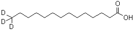 CAS#: 62217-71-4, (14,14,14-<Sup>2</Sup>H<Sub>3</Sub>)Tetradecanoic Acid