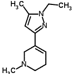 CAS#: 622403-76-3, 5-(1-Ethyl-5-methyl-1H-pyrazol-3-yl)-1-methyl-1,2,3,6-tetrahydropyridine