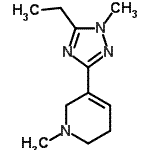 CAS#: 622403-88-7, 5-(5-Ethyl-1-methyl-1H-1,2,4-triazol-3-yl)-1-methyl-1,2,3,6-tetrahydropyridine