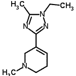 CAS#: 622403-90-1, 5-(1-Ethyl-5-methyl-1H-1,2,4-triazol-3-yl)-1-methyl-1,2,3,6-tetrahydropyridine