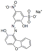 CAS 登录号：6232-51-5， 2-羟基-3-[(2-羟基-1-二苯并呋喃基)偶氮]-5-硝基苯磺酸钠