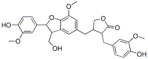 CAS#: 62333-08-8, 4-[[2,3-Dihydro-2-(4-Hydroxy-3-Methoxyphenyl)-3-Hydroxymethyl-7-Methoxybenzofuran-5-Yl]Methyl]-4,5-Dihydro-3-[(4-Hydroxy-3-Methoxyphenyl)Methyl]Furan-2(3H)-One