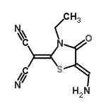 CAS#: 623550-82-3, [(5Z)-5-(Aminomethylene)-3-ethyl-4-oxo-1,3-thiazolidin-2-ylidene]malononitrile