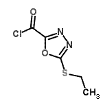 CAS#: 62373-37-9, 5-(Ethylsulfanyl)-1,3,4-Oxadiazole-2-Carbonyl Chloride