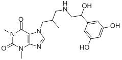 CAS#: 62401-88-1, 7-[3-[[2-(3,5-Dihydroxyphenyl)-2-Hydroxyethyl]Amino]-2-Methylpropyl]Theophyline