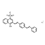 CAS 登录号：6245-62-1， 钠4-羟基-3-{[4-(苯基偶氮)苯基]偶氮}-1-萘磺酸酯