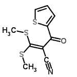CAS 登录号：62455-60-1， 3,3-二(甲硫基)-2-(2-噻吩基羰基)丙烯腈