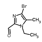 CAS#: 624746-80-1, 4-Bromo-1-ethyl-5-methyl-1H-imidazole-2-carbaldehyde