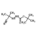 CAS#: 625088-17-7, 2-Methyl-2-propanyl 2-(2-cyano-2-propanyl)hydrazinecarboxylate