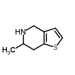 CAS#: 62539-82-6, 6-Methyl-4,5,6,7-Tetrahydrothieno[3,2-c]Pyridine