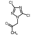 CAS#: 625401-77-6, 1-(3,5-Dichloro-1H-1,2,4-triazol-1-yl)acetone